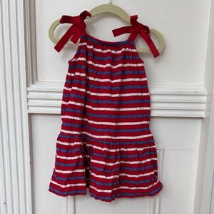 Hanna Andersson Red and White Striped Dress